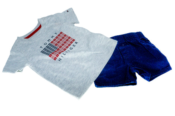 Tommy Hilfiger Baby Boys Short Sleeve T-Shirt and Shorts 2 Piece Set