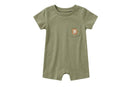 Chickpea Safari Wildlife 2PC Green Multi Rompers Set