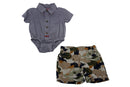 Wrangler Baby Boys Short Sleeve Bodysuit and Shorts Set, 2-Piece Set