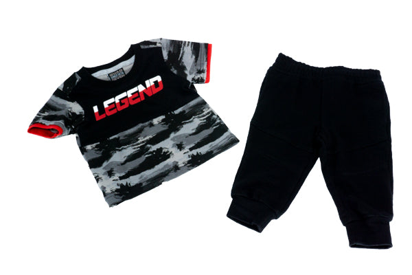 Quad Seven Baby Boys Superior Graphic Tee and Joggers Set