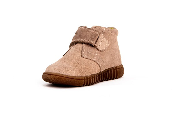 Pablosky Kids Taupe Suede Leather Boys Boot - 016748