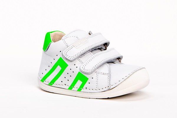 Pablosky Kids Green Leather Boys Sneaker - 044309