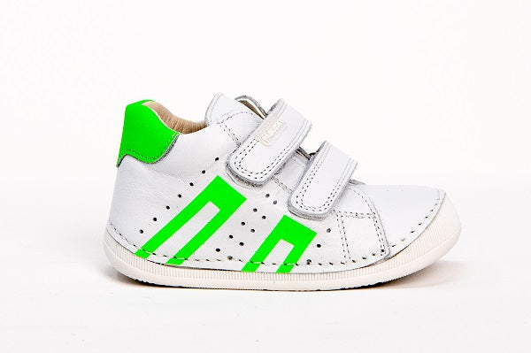 Pablosky Kids Green Leather Boys Sneaker - 044309