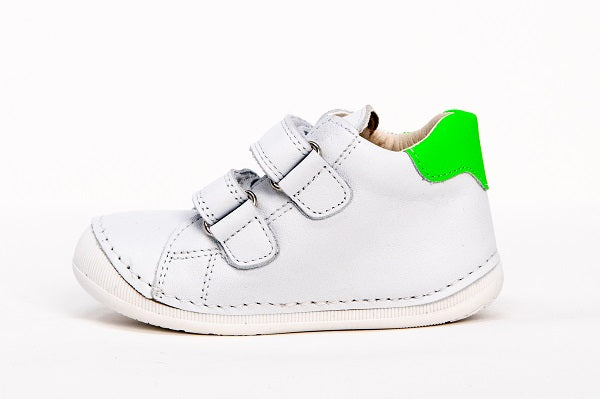 Pablosky Kids Green Leather Boys Sneaker - 044309