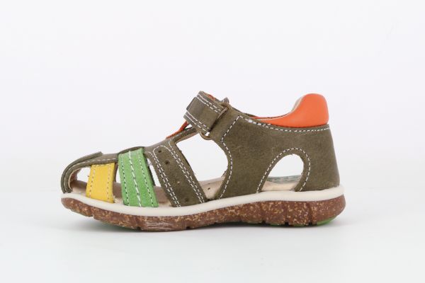 Pablosky Kids Green Leather Boys Sandal - 058195