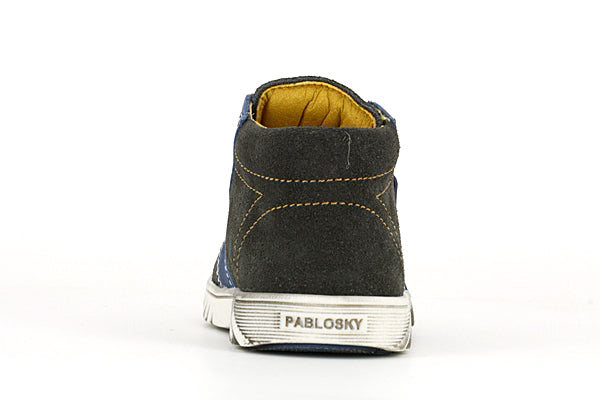 Pablosky Kids Dark Green Suede Boys Boots - 062356