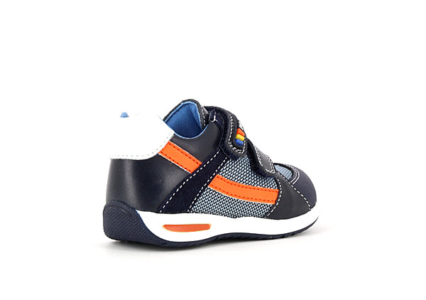 Pablosky Kids Navy Leather Velcro Boys Sneaker - 063425