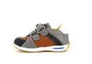 Pablosky Kids Orange Leather Velcro Boys Sneaker - 063452