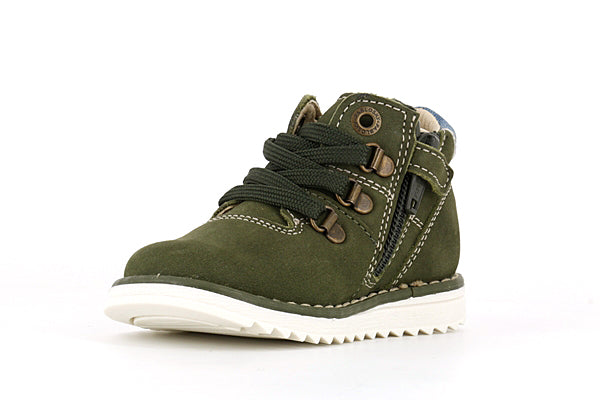 Pablosky Kids Green Nubuck Leather Boys Boot - 064684