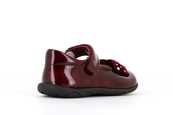 Pablosky Kids Wine Red Leather Mary Jane Girls Shoe - 068269