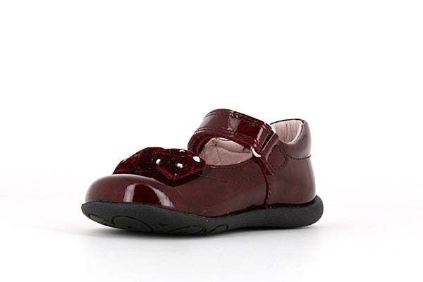 Pablosky Kids Wine Red Leather Mary Jane Girls Shoe - 068269