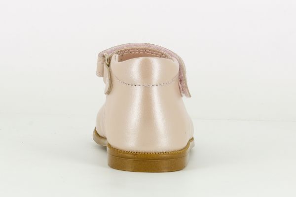 Pablosky Kids Pink Leather Bow Shoe - 072578