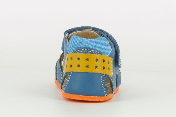 Pablosky Kids Teal Leather Boys Sandal - 082243