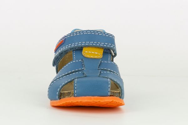 Pablosky Kids Teal Leather Boys Sandal - 082243