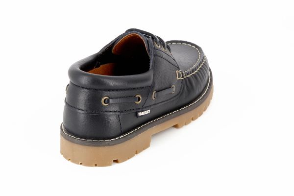 Pablosky Kids Navy Leather Boys Deck Shoe - 122620