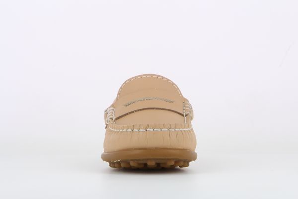 Pablosky Kids Beige Leather Boys Driver Shoe - 125230