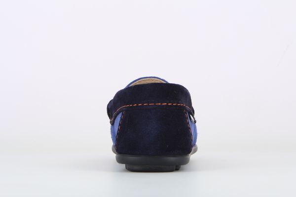 Pablosky Kids Navy Suede Boys Drivers Shoe - 125542