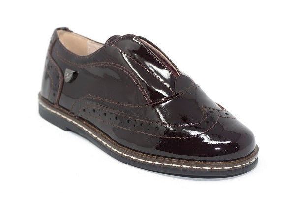 Venettini Boys 55-Hudson Bordo Lace Free Leather Shoe