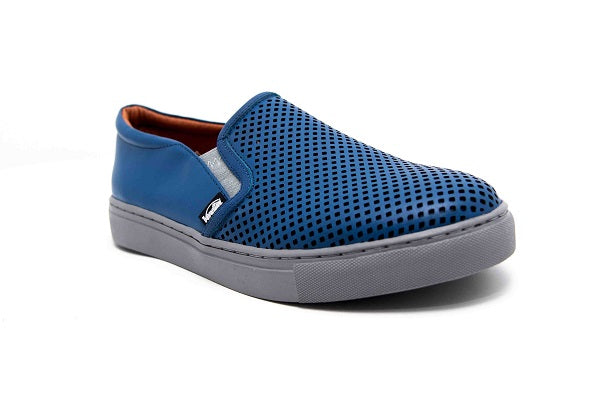 Venettini Boys 55-Troy Indigo Leather Sneaker