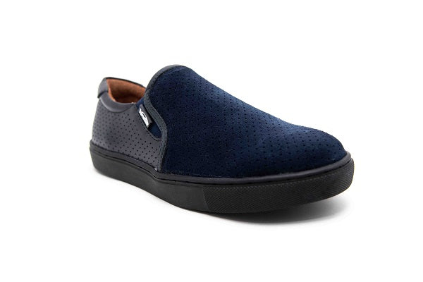 Venettini Boys 55-Troy 2 Navy Suede Sneaker