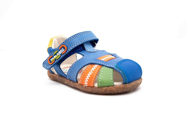 Pablosky Kids Blue Leather Boys Sandal - 044916