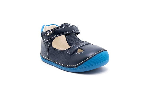 Pablosky Kids City Navy Boys Leather Sandal - 044122