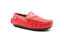Venettini 55-Julien 177 Red Zillow Leather & Red Magic Patent Loafer