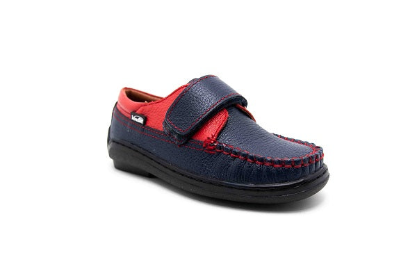 Venettini Boys 55-Stan Navy &  Red Zillow Loafer