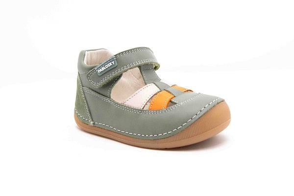 Pablosky Kids Green Leather Boys Sandal - 069092