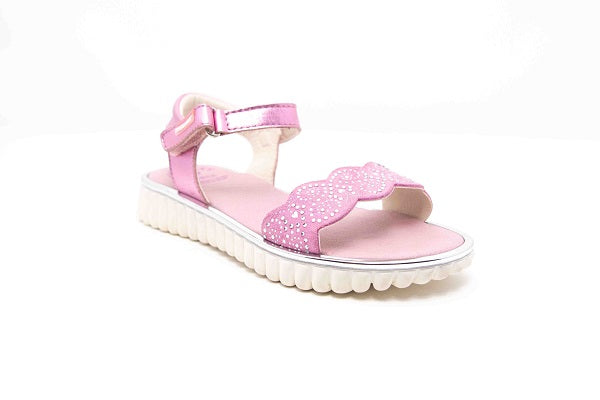 Pablosky Kids Pink Leather Girls Sandal - 466260