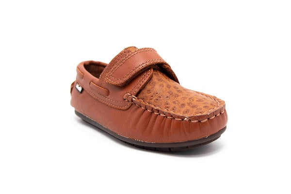 Venettini Boys 55-Samy 4 Luggage & Igloo Leather Loafer Shoe