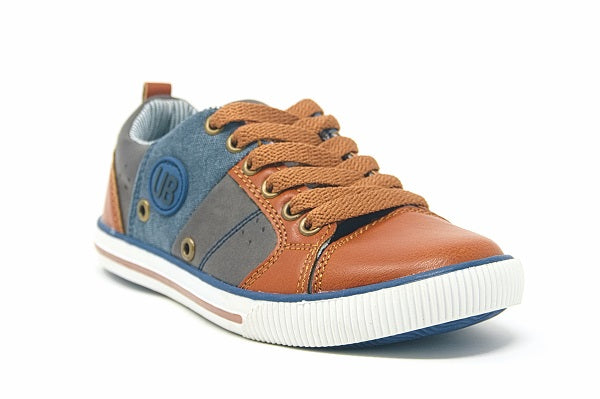 UNIONBAY Kids Ayden Boys Navy-Brown Sneaker