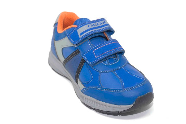 Geox J Top Fly, Boys Royal Blue Leather Sneaker