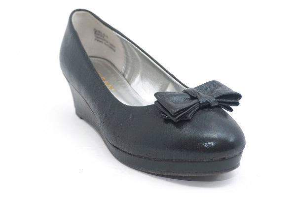 Report Girls Papina Black Glitz Wedge