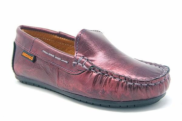 Andago 21-Blake Bordo Scratch Leather Mocassin Shoe