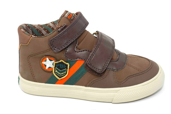 Pablosky Kids Brown Velcro Boys Sneaker - 952390