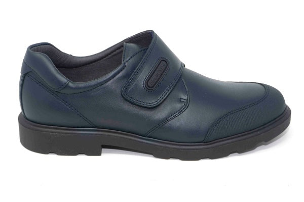 Pablosky Kids Navy Leather Velcro Boys Shoe - 710420