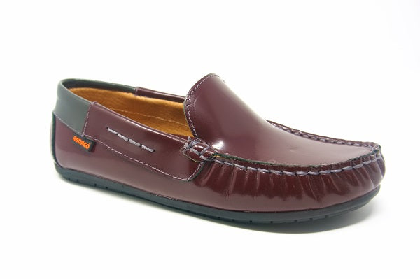 Andago 21-Blake Burdeos & Wine Leather Mocassin Shoe