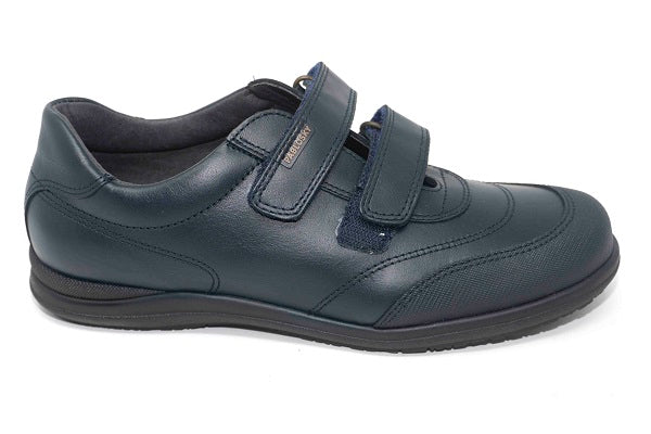 Pablosky Kids Navy Leather Velcro Boys Shoe - 320420