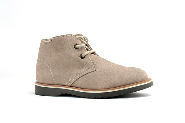 Pablosky Kids Taupe Suede Leather Boys Boot - 705846