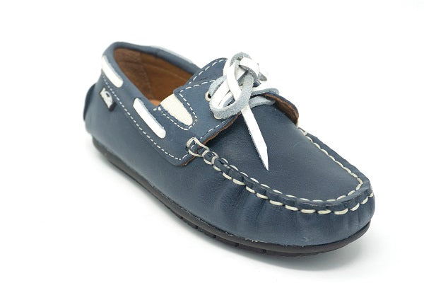 Venettini Boys 55-Scott Blue Marine Laced Loafer Shoe