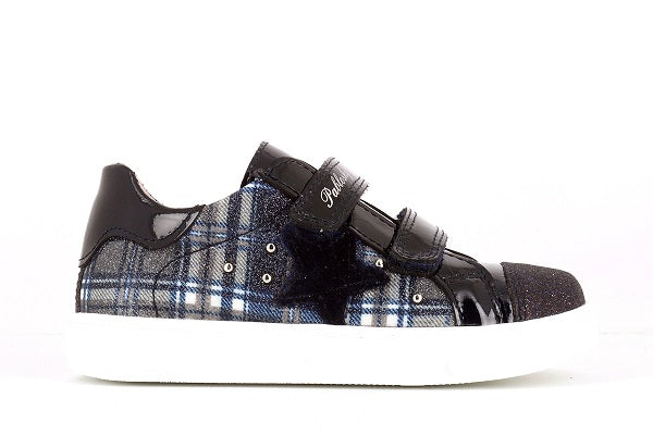 Pablosky Kids Girls Black Plaid Girls Sneaker - 284129