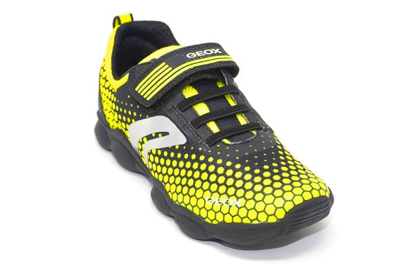 Geox J Munfrey, Boys Black & Lime Sneaker