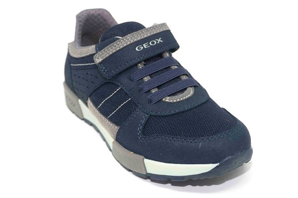 Geox J Alfier Boys Navy & Grey Sneaker