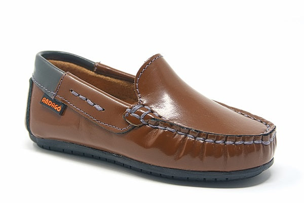 Andago 21-Blake Brown Leather Mocassin Shoe