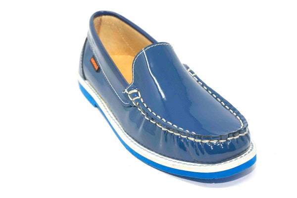 Andago 21-Riley Marine Patent Leather Mocassin Shoe