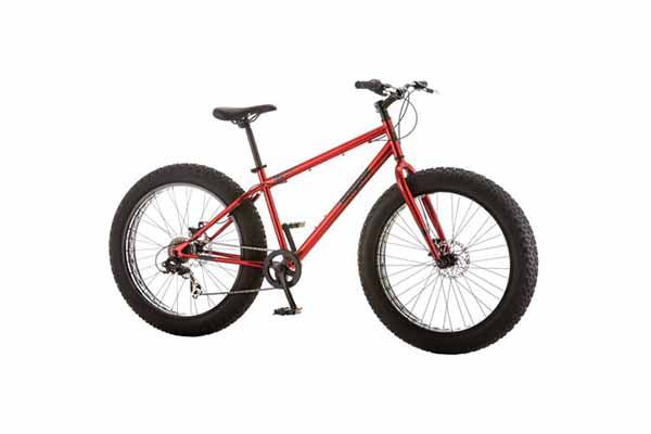 26" Mongoose Hitch Men's All-Terrain Fat Tire Bike, Red