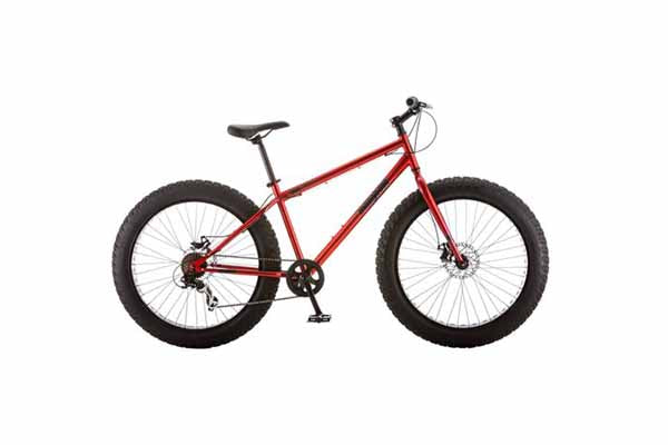 26" Mongoose Hitch Men's All-Terrain Fat Tire Bike, Red