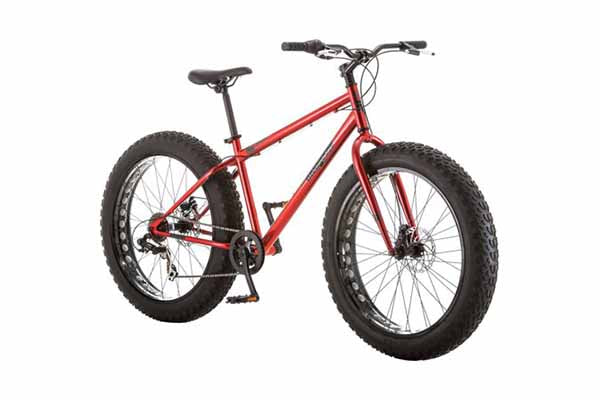 26" Mongoose Hitch Men's All-Terrain Fat Tire Bike, Red