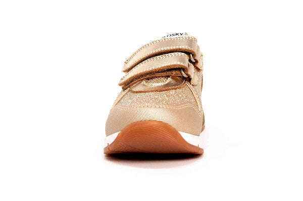 Pablosky Kids Champagne Leather Girls Sneaker - 275780